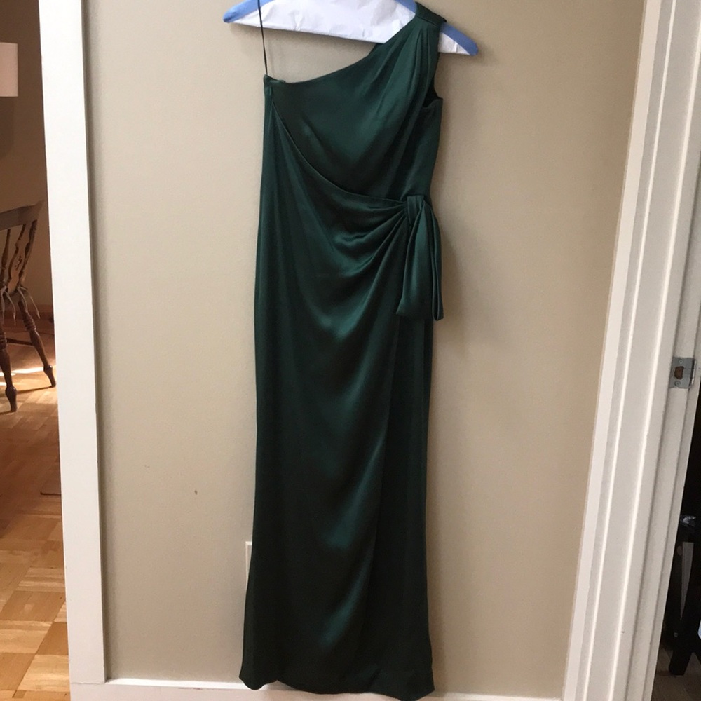 Escada Emerald green silk formal dress